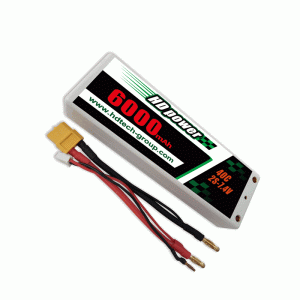 HD POWER 6000mAh 40C 2S 7.4V Hard case LiPO baterie