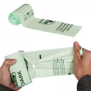 Kompostovatelný biologicky rozložitelný odpadkový pytel na odpadky Kukuřičný škrob Odpadní biologicky rozložitelný pytel na hovězí maso