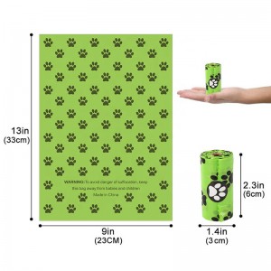 Kukuřičný škrob Složitý kukuřičný škrob Domácí odpad Biodegradovatelný Dog Poop Bag Disposable Eco Friendly Dog Waste Bag