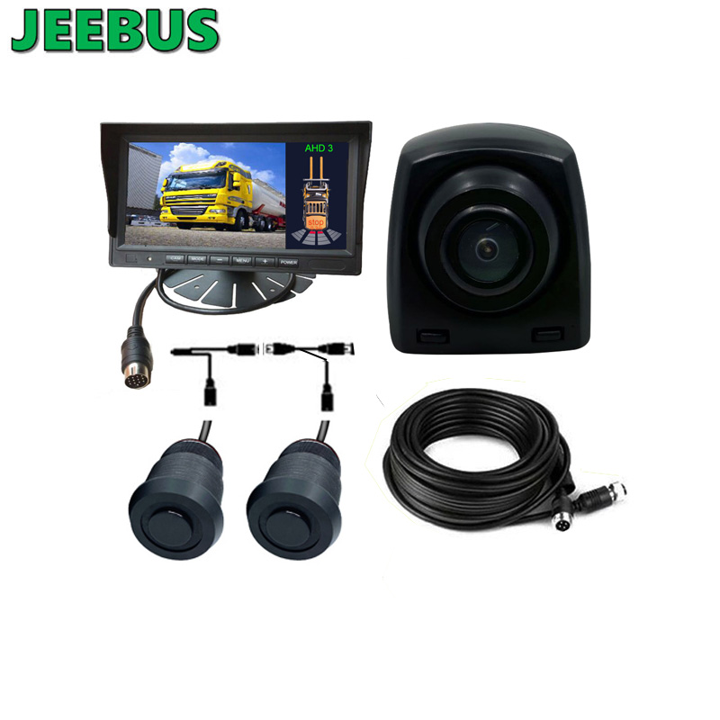 HD Night Vision Car Reverse Camera s 2Senzory Ultasonic Digital Detection Radar Parkovací Senzory