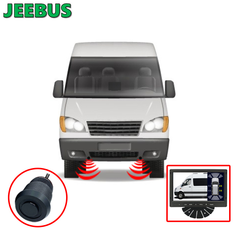 Velkoobchodní monitorovací systém ultrazvukového vizuálního parkovacího senzoru s reverzní kamerou Car Van Camper 8Sensors Radar Detect Digital Display