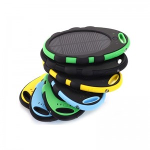 Přenosná solární banka 4000 mAh mobilní nabíječka solární energie, duální USB porty