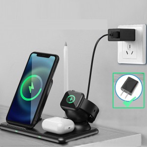 Bezdrátová nabíjecí stanice 4 v 1