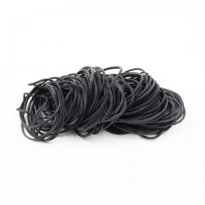 Tovární přímý prodej, vysoká pružnost, dobrá pružnost, černá gumička, průměr 38 mm, zeleninový páskový gumový kroužek