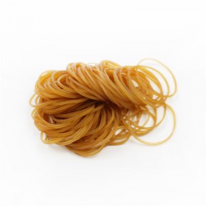 Vysoká pružnost proti stárnutí žluté průhledné gumové pásky tovární velkoobchodní přizpůsobitelný gumový prsten