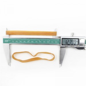 Výrobci na míru prodloužili a rozšířili gumičky žluté průhledné vysoké pružnosti není snadné rozbít nadměrné gumičky