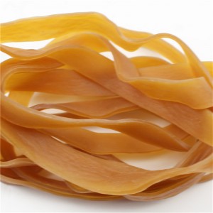 Výrobci na míru prodloužili a rozšířili gumičky žluté průhledné vysoké pružnosti není snadné rozbít nadměrné gumičky