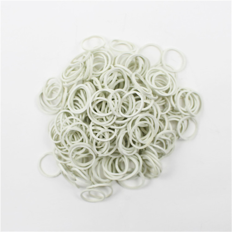 Factoty přímý prodej mini bílé gumičky s vysokou pružností pevnost houževnatost gumový kroužek pro svazek datové linky