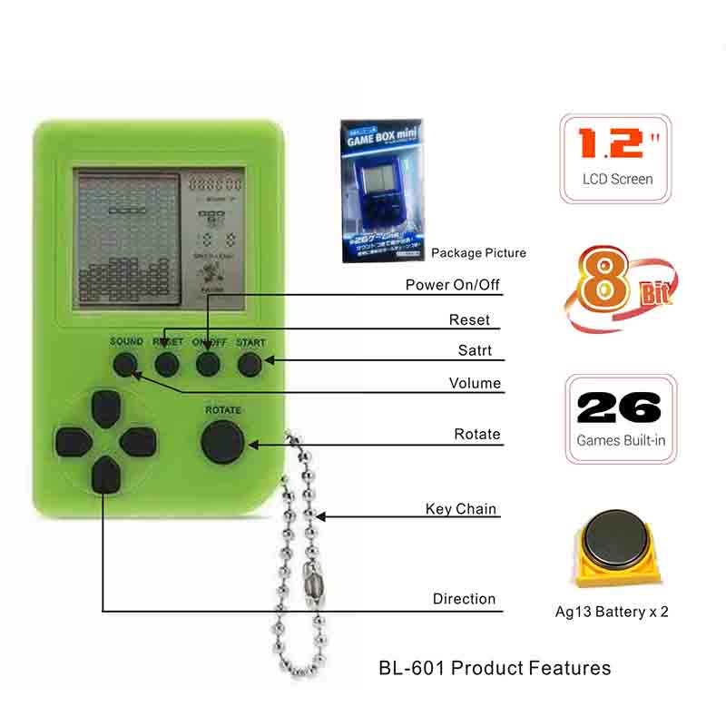 BL-601 Key Chain Tetris hra