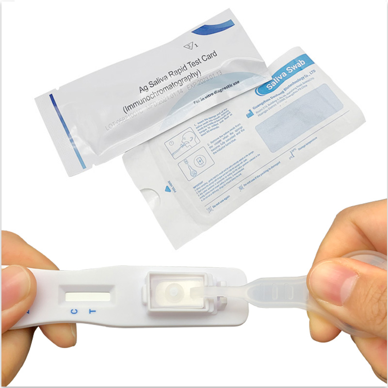 Sada rychlého testu V-CHEK ™ 2019-nCoV Ag, snadný a jednoduchý výtěr ze slin