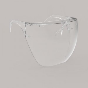Ochranný prostředek proti stříkání z plastu Blocc obličejový štít s rámečkem