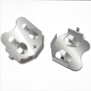 Kovový bronzovýnikl CR2032 kontakt baterie 2032 držák bateriena PCB