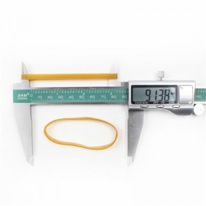 Výrobcem přizpůsobená rozšířená žlutá průhledná průmyslová guma odolná proti vysokým teplotám, která seneposunuje