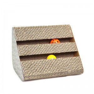 Dvojitý trojúhelník kočka dráp deska