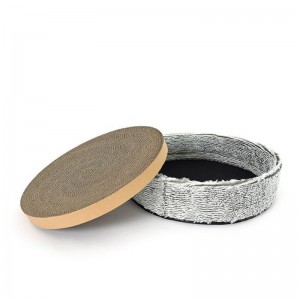 Plyšová kočka scratch deska kočka hnízdo