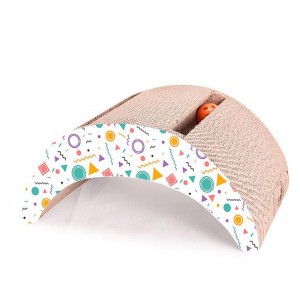 Velký měsíc dvojitý míč kočka scratch deska