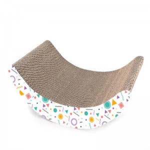 Velký měsíc dvojitý míč kočka scratch deska