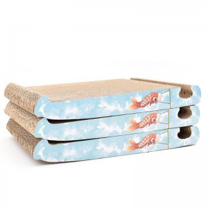 Rybí vlajka trojúhelník kočka dráp deska