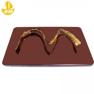 Panel zrcadla znerezové oceli č. 4