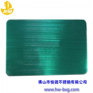 Barva znerezavějící oceli drát deska č. 5