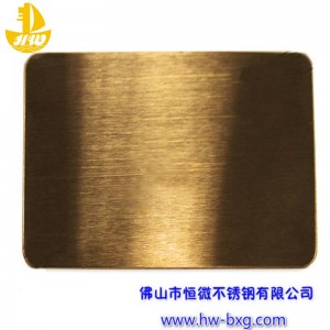 Barva znerezové oceli Drátěná deska č. 6