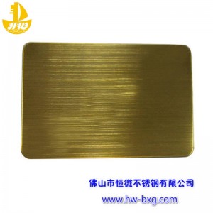 Barva znerezové oceli Drátěná deska č. 8