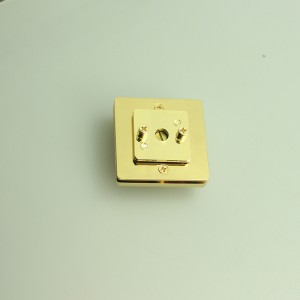 Módní taška zámek, zatáčka zkroucení, kovové doplňky