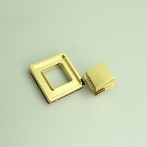 Módní taška zámek, zatáčka zkroucení, kovové doplňky