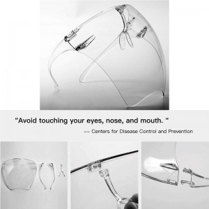 Anti mlha brýle Unisex hledí plnou tvář ochranné štítové brýle