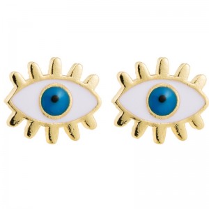 Americká a evropská měď pašuje jednoduché náušnice Ďáblovy oči náušnice v japonské korejské verzi náušnic.