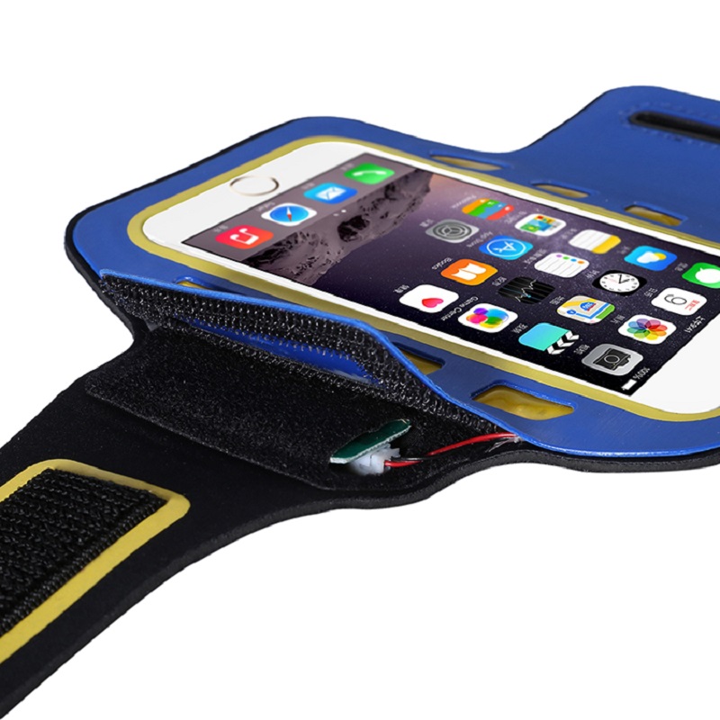 Volný vzorek může být přizpůsoben běžící sportovní LED světle černá Armband telefonní mobilní telefon sáček