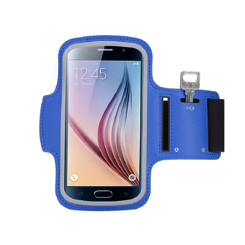Ekologické šetrné moderní běh jogging LED Armband elastický sport telefon Armband PU kůže mobilní telefon rameno taška