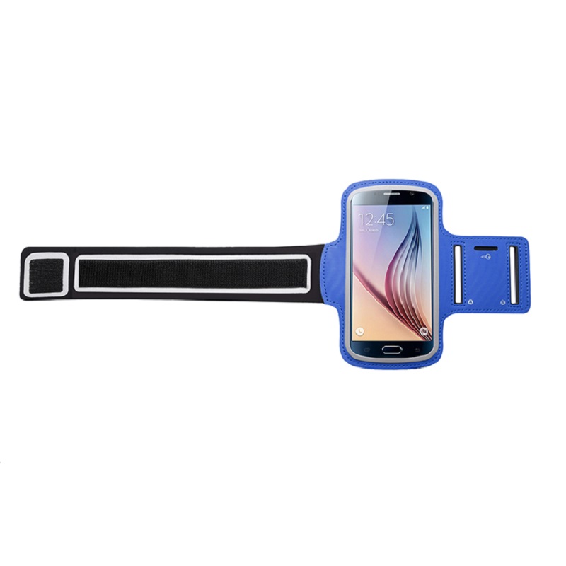 Ekologické šetrné moderní běh jogging LED Armband elastický sport telefon Armband PU kůže mobilní telefon rameno taška