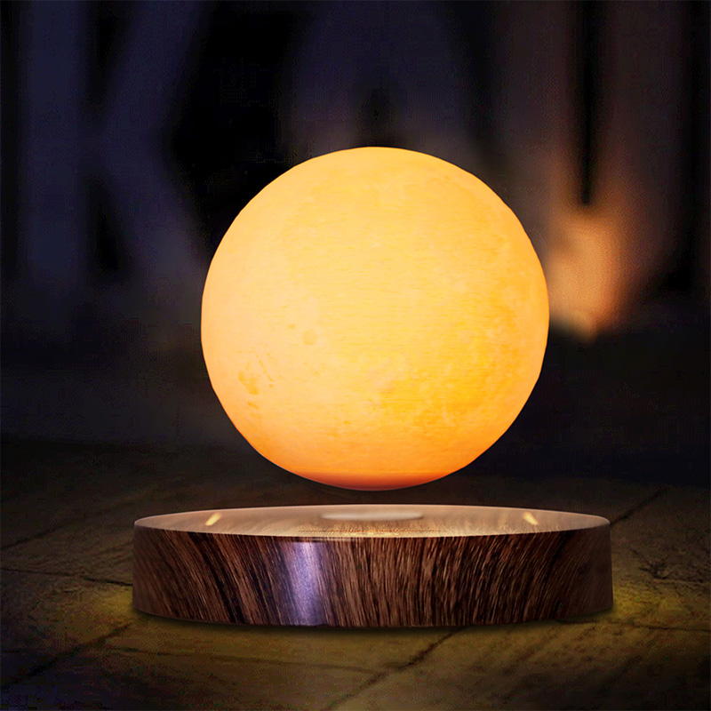 Kreativní dárek domácí kancelář dekorace obývací pokoj osvětlení dotek přepínač magnetický plovoucí stůl lampa 3d levitující měsíc světlo