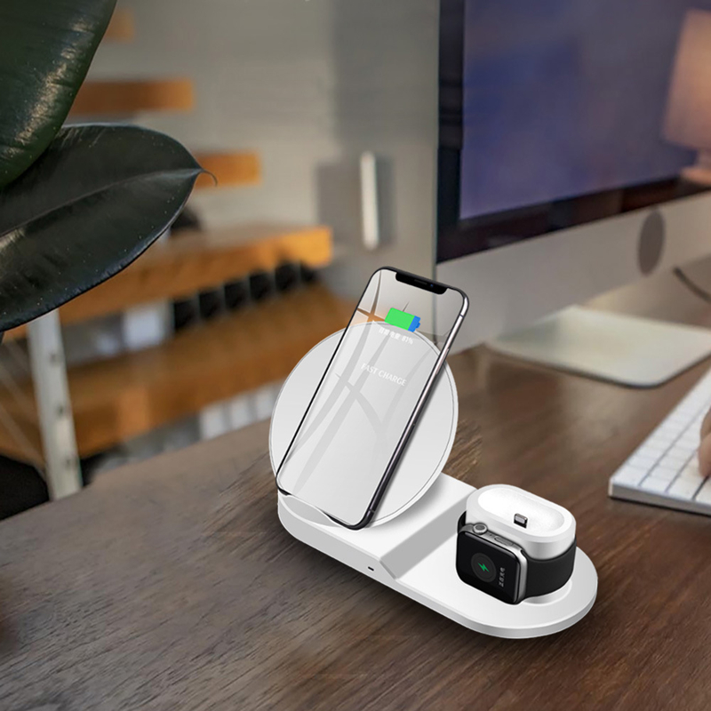 3 v 1 qi bezdrátovénabíječky WINDOSS bezdrátovénabíječky Stojany bezdrátovénabíjecí Dock Station pro iPhone