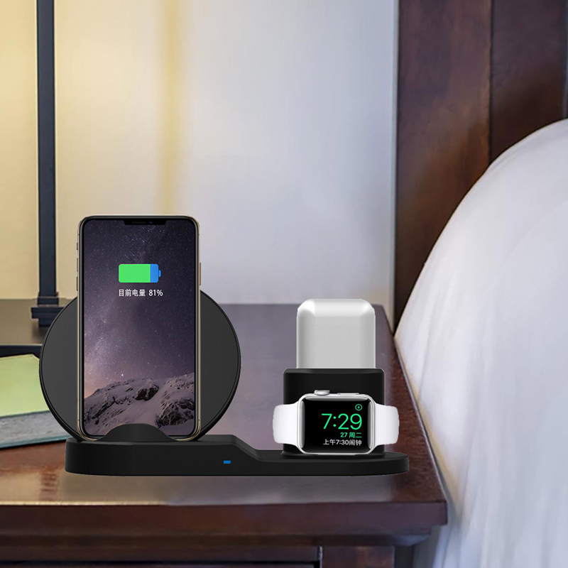3 v 1 qi bezdrátovénabíječky WINDOSS bezdrátovénabíječky Stojany bezdrátovénabíjecí Dock Station pro iPhone