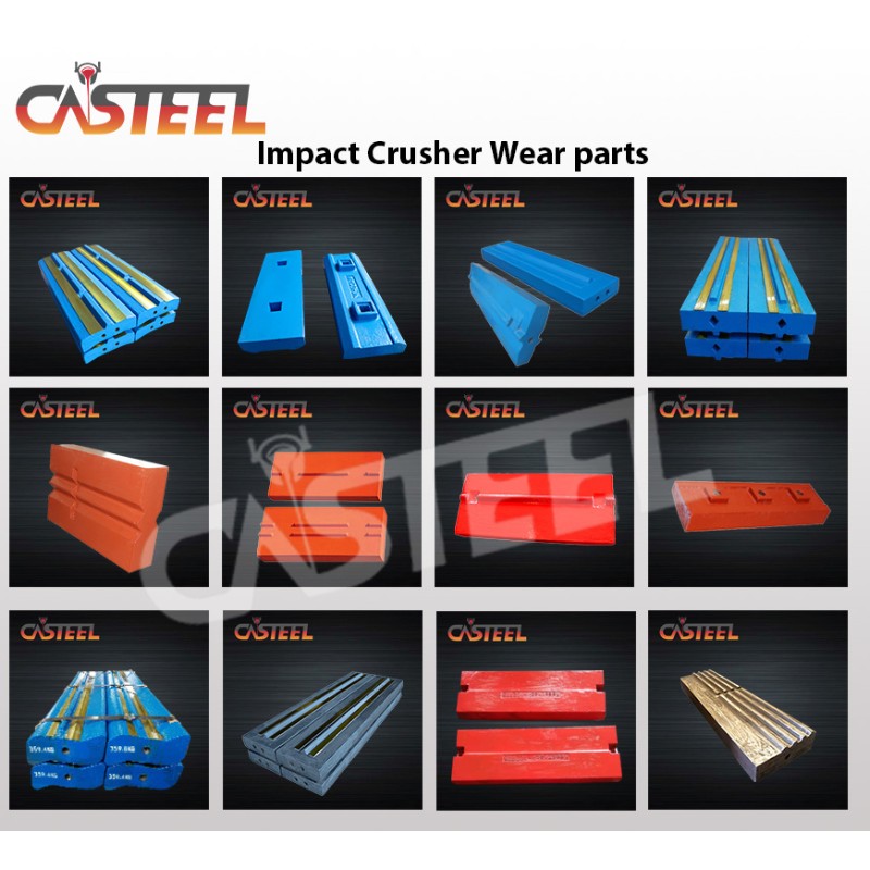European Impact Crusher Bars pro Hazáma, Kleemann, Terex, Tesab, RM Mobilní drtiče