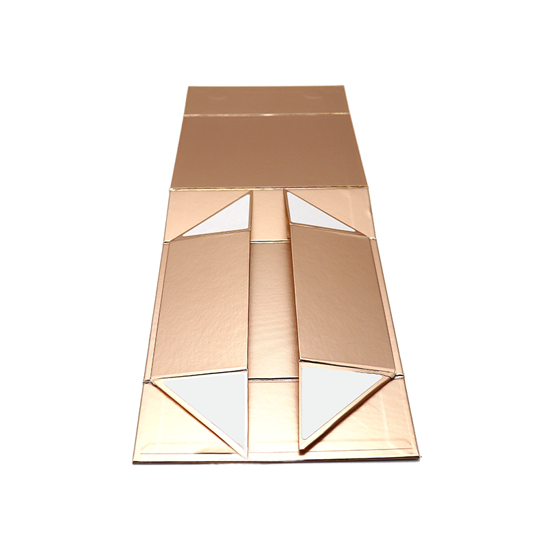 Eco recyklovatelné zakázkové barevné tištěné růže zlatý luxusní růžové velké skládací magnetické balení box