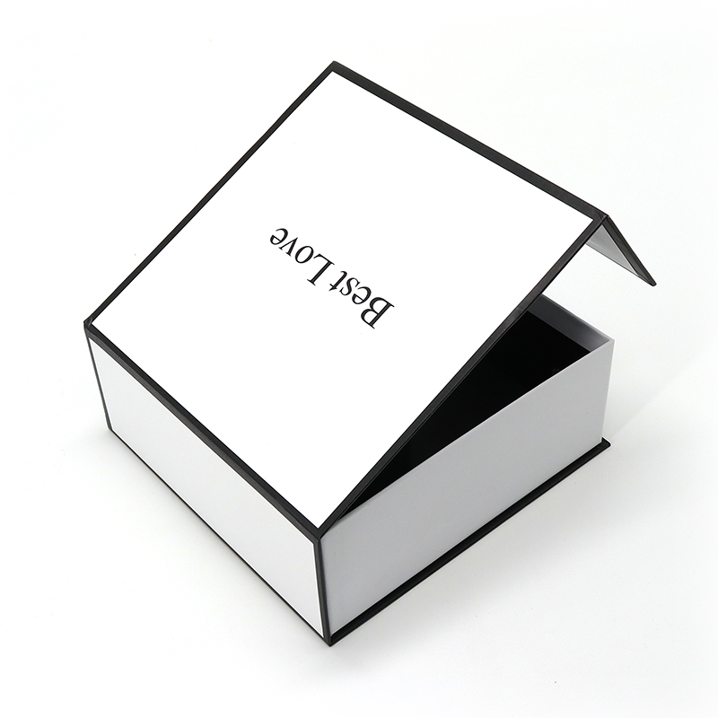 Luxusní bílý magnet klapek papíru flip top dárkové krabičky oblečení šaty ruční tašky bílé mailer box
