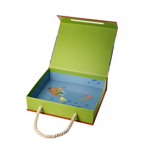 Velkoobchod vlastní logo recyklované hračky puzzle karton magnetický klapka dárkové balení box s rukojetí