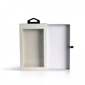 Přizpůsobený obdélník dárkové balení okna pro telefonní pouzdro příslušenství