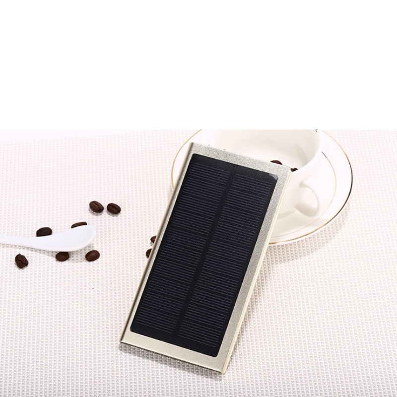 přizpůsobit logo Ultra tenký přenosný externínabíječka baterií Duální USB Vodotěsná solární elektrárna 20000mAh