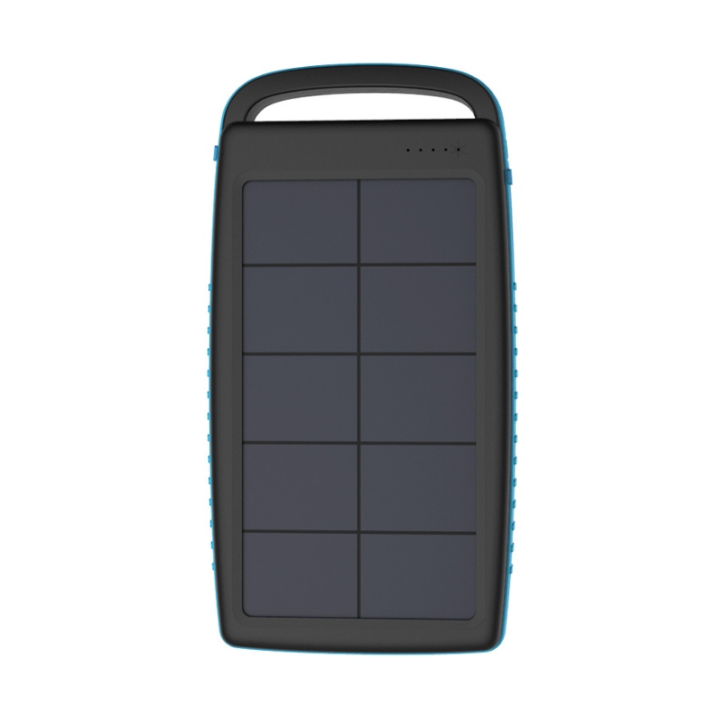 Amazon vodotěsný Dual Solar Outdoor Charger Přenosný Power Bank pro pěší turistiku a cestování