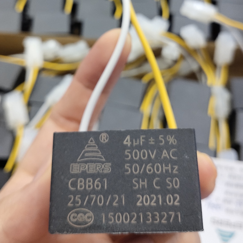 4UF 500V S0 50 N60Hz CBB61 kondenzátor pro výfukový ventilátor