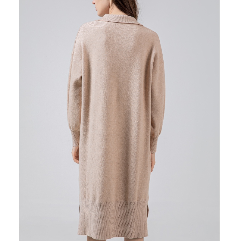 Módní trend jednoduché ležérní žolík základní pletené šaty šaty 68061n