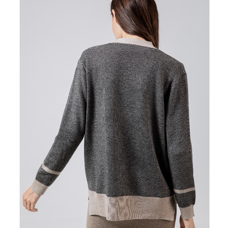 Módní Trend Casual Joker Weave Hemp pletený krátký kabát 69012n