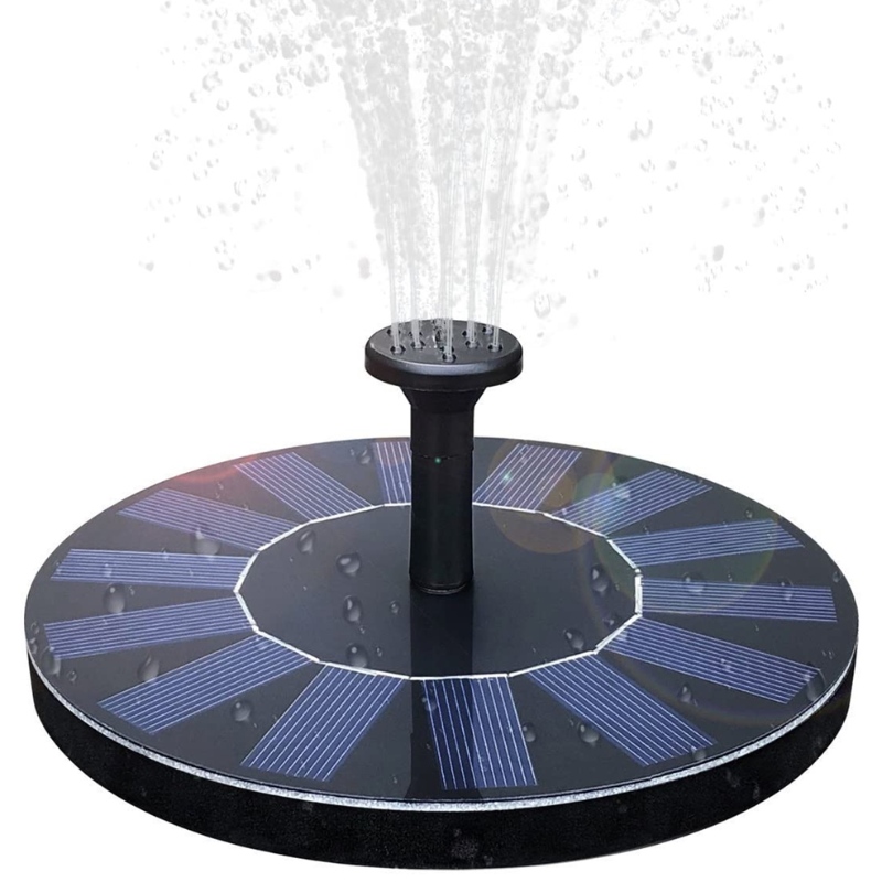 FAST FOUNTAIN SOLAR SOLAR BIRDBATH FOUNTAIN, 1.4W Solární panel Kit Vodní čerpadlo Solární poháněný plovoucí fontána Kit Solární vodní fontána
