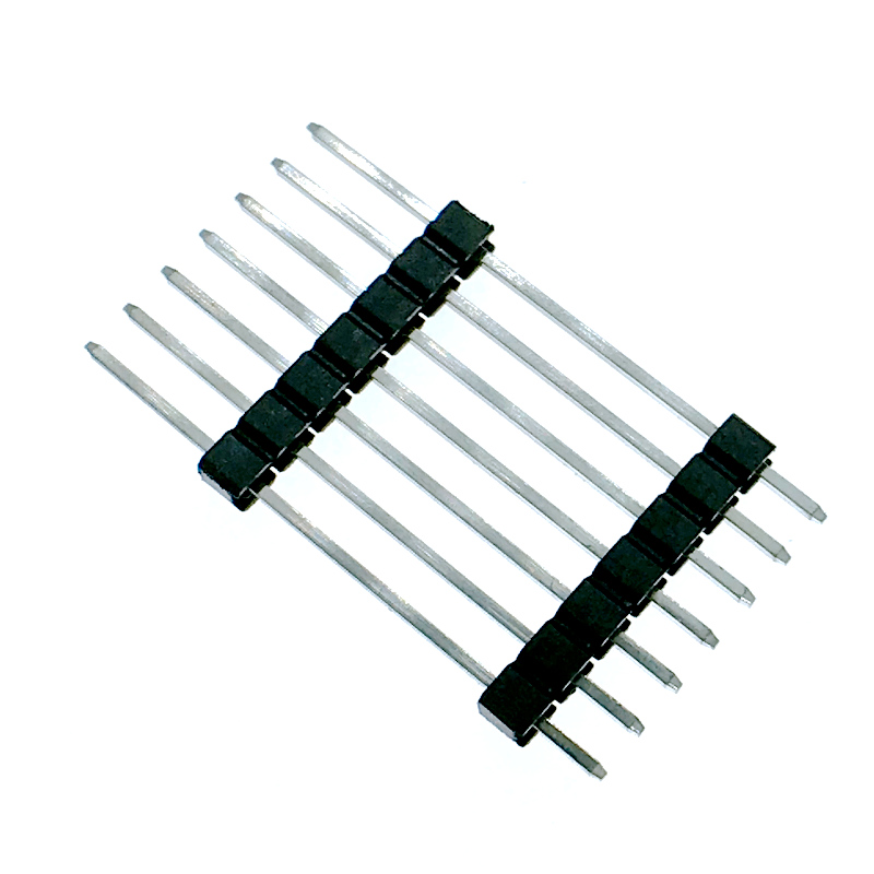 2,54 mm 1x7P 180 ° Dip jedním řádkem Dvojitá plastová čepička 3mm-13mm-6mm