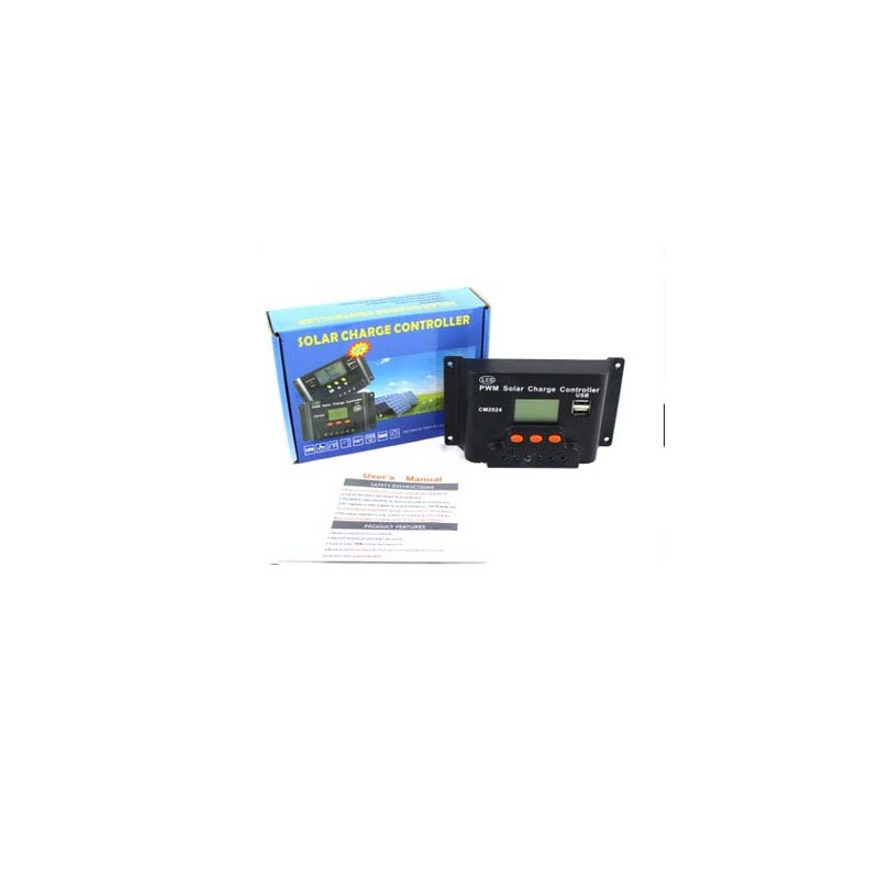 CM1024Z LCD Dual USB Solárnínabíječka Controller 10a 20A 12V N24V Auto Solární panel Regulátornabíjení baterie PWM