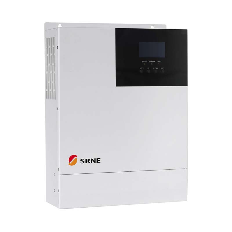 SRNE 5000W All-in-One MPPT Hybrid Solárnínabíjení Invertor Horizontální 48V 220VAC Pure Sine Wave 80A MAX PV 145V Off-mřížka měniče